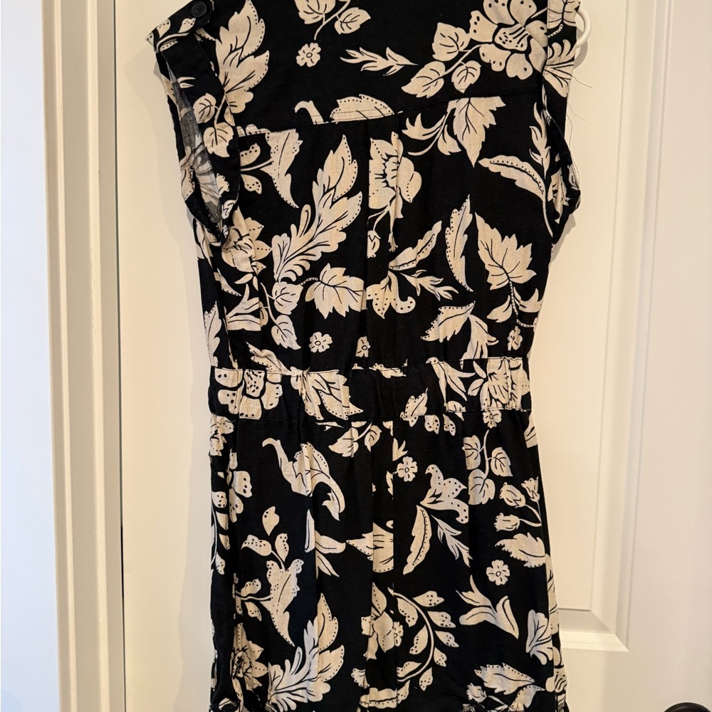 Rachel Zoe Black and Cream Patterned Romper - Picture 2 of 3